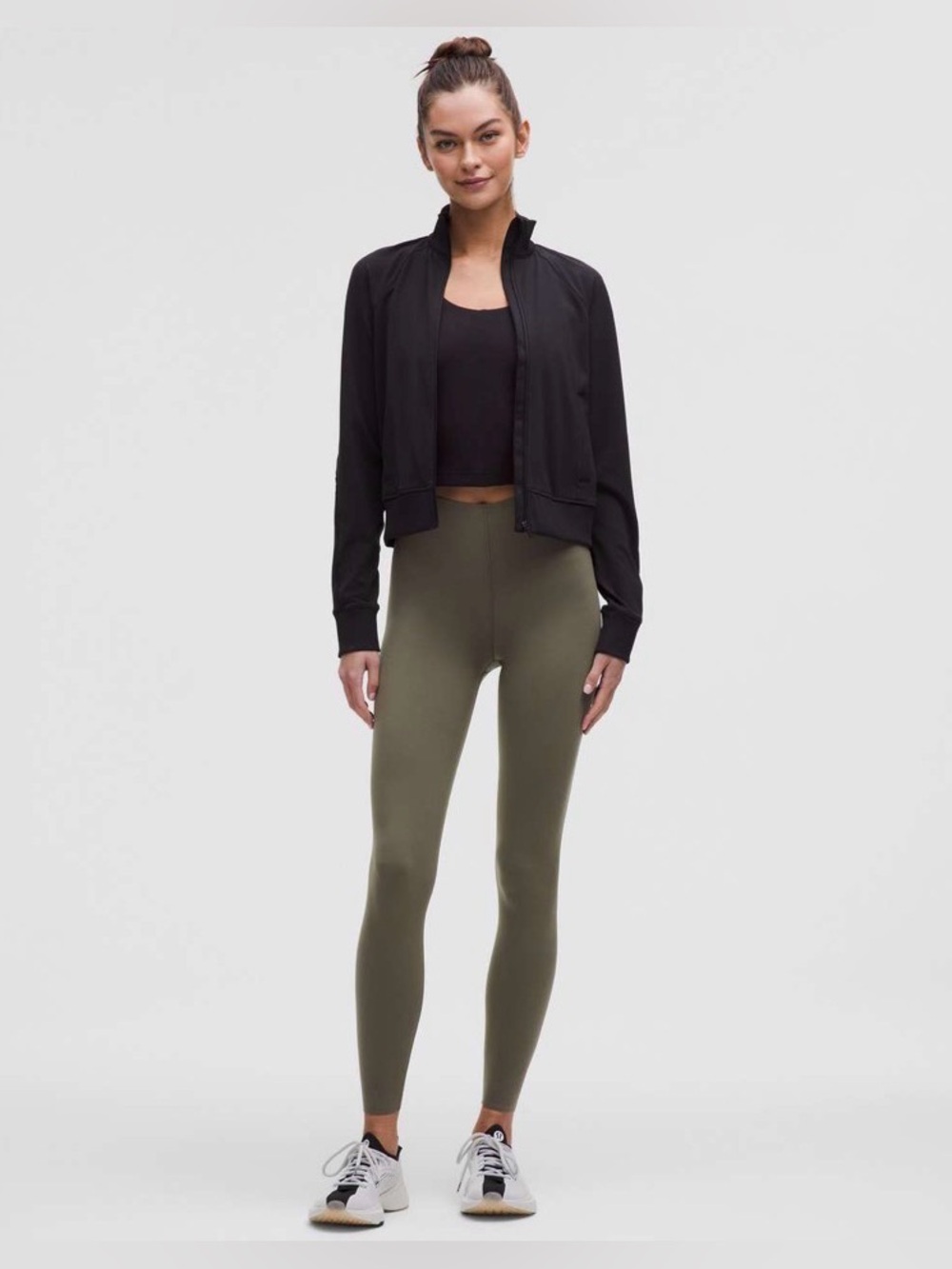 Lululemon Glow Up Super-High-Rise Tight 28" in Army Green